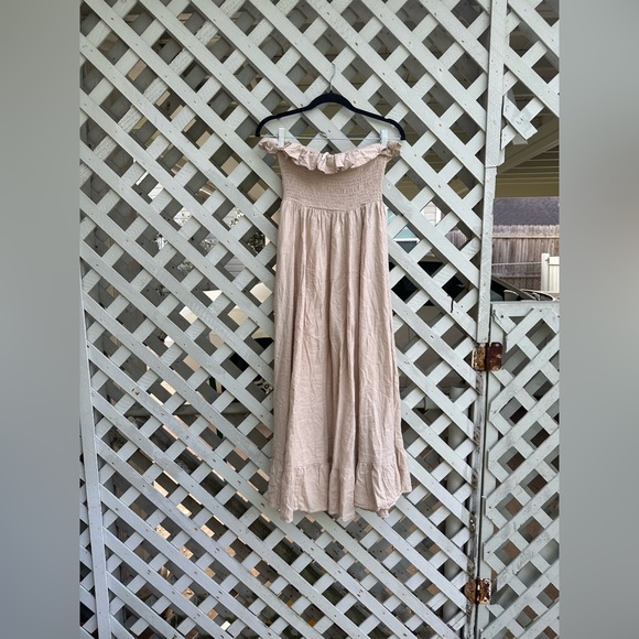 COPY - Free people Lush Life Linen Strapless Midi Dress - Picture 7 of 7